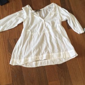 White see through beach dress cover-up